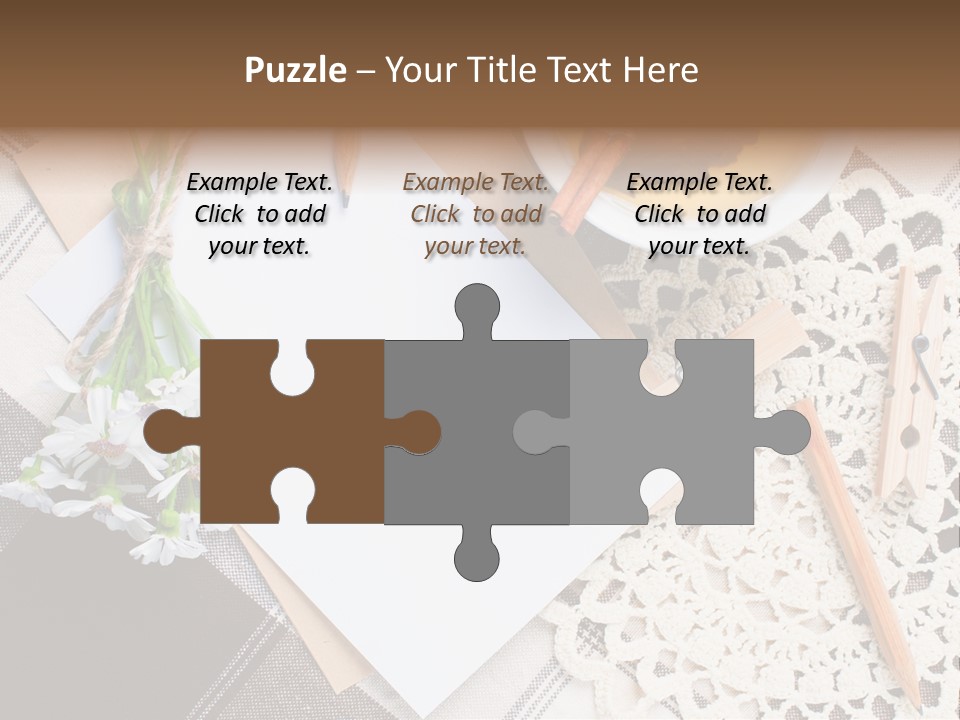 Beige Flowers Holiday PowerPoint Template