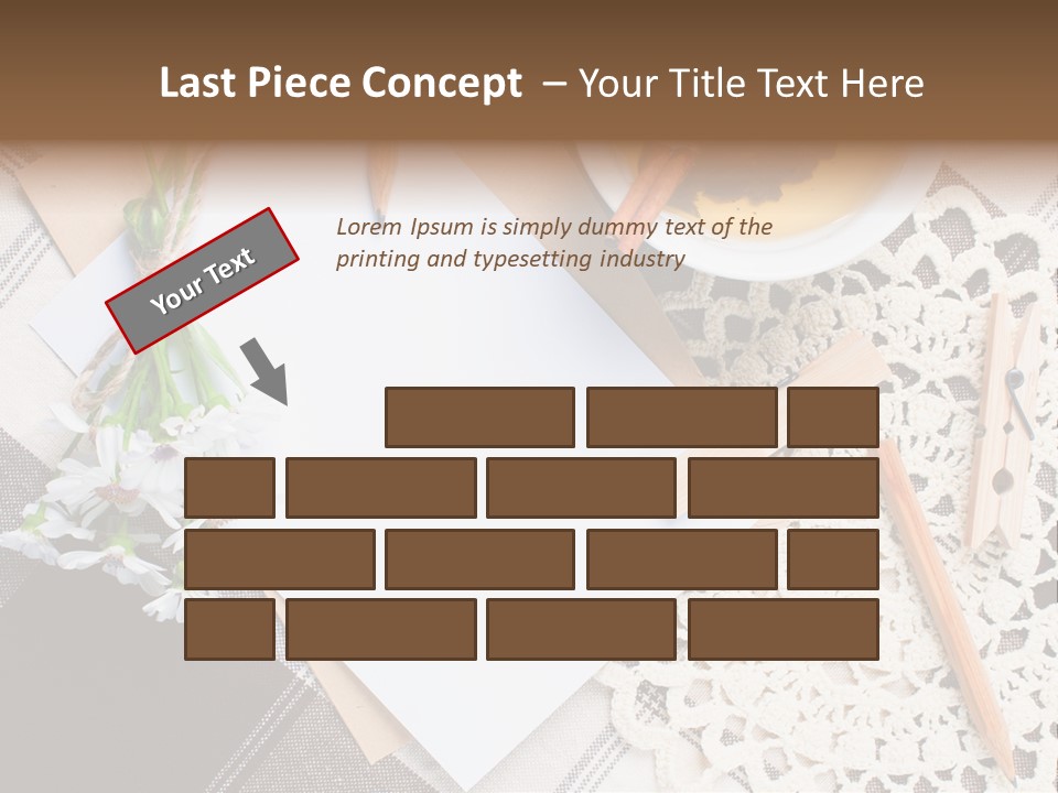 Beige Flowers Holiday PowerPoint Template