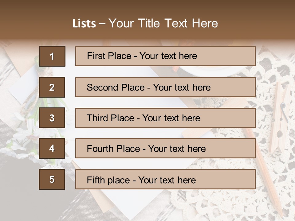 Beige Flowers Holiday PowerPoint Template