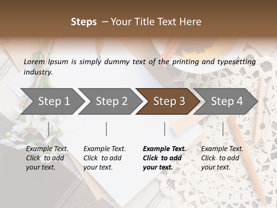 Beige Flowers Holiday PowerPoint Template