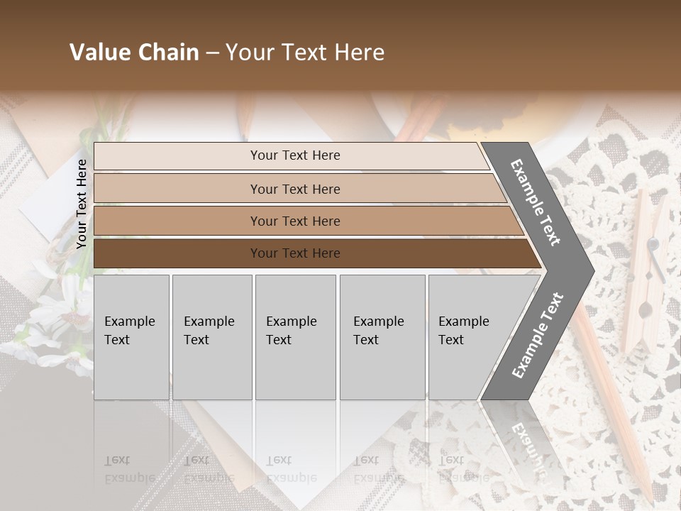 Beige Flowers Holiday PowerPoint Template