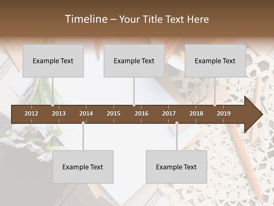 Beige Flowers Holiday PowerPoint Template