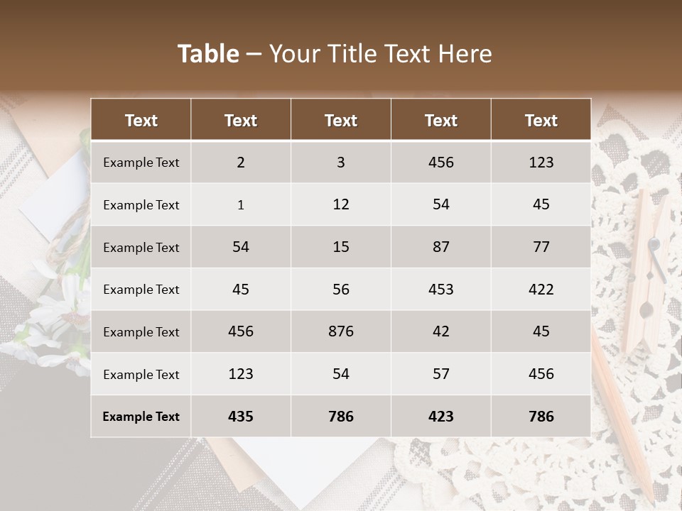 Beige Flowers Holiday PowerPoint Template