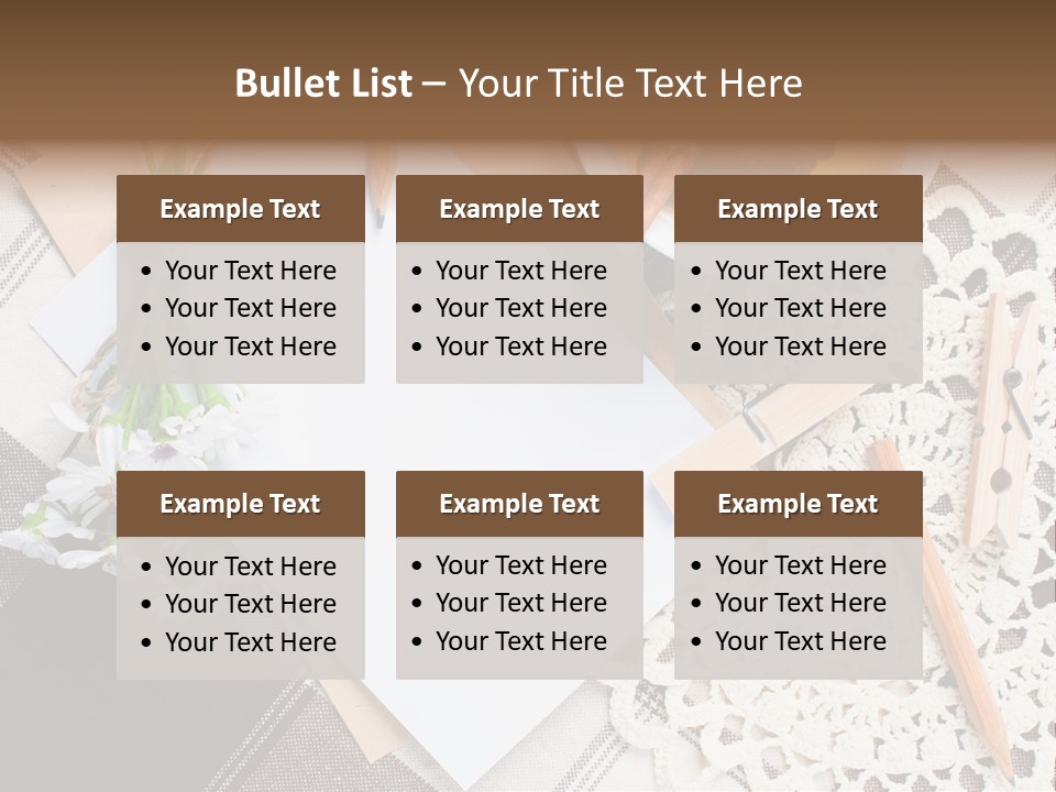 Beige Flowers Holiday PowerPoint Template