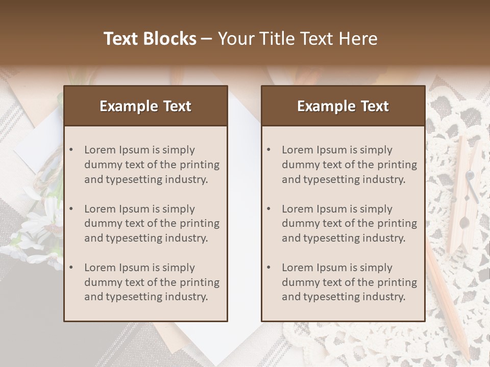 Beige Flowers Holiday PowerPoint Template