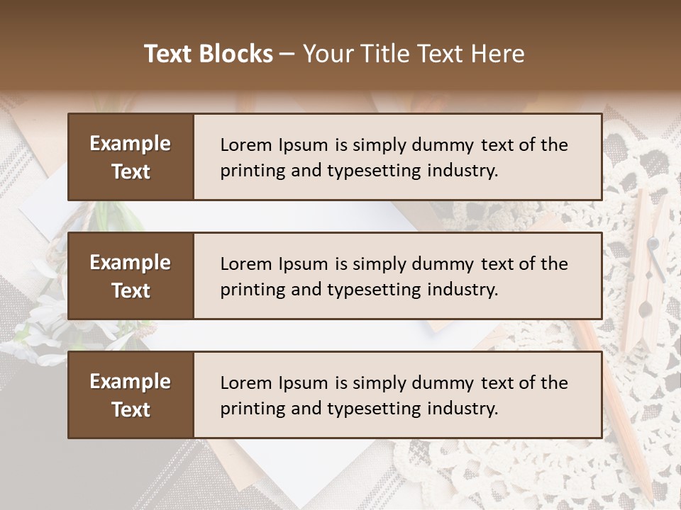 Beige Flowers Holiday PowerPoint Template