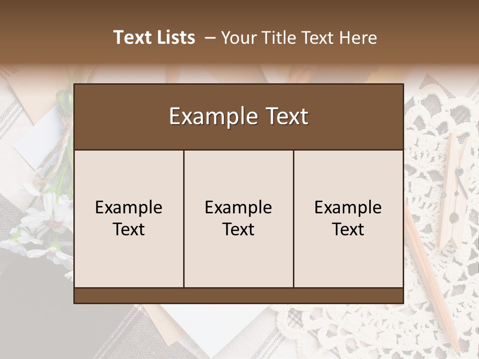 Beige Flowers Holiday PowerPoint Template