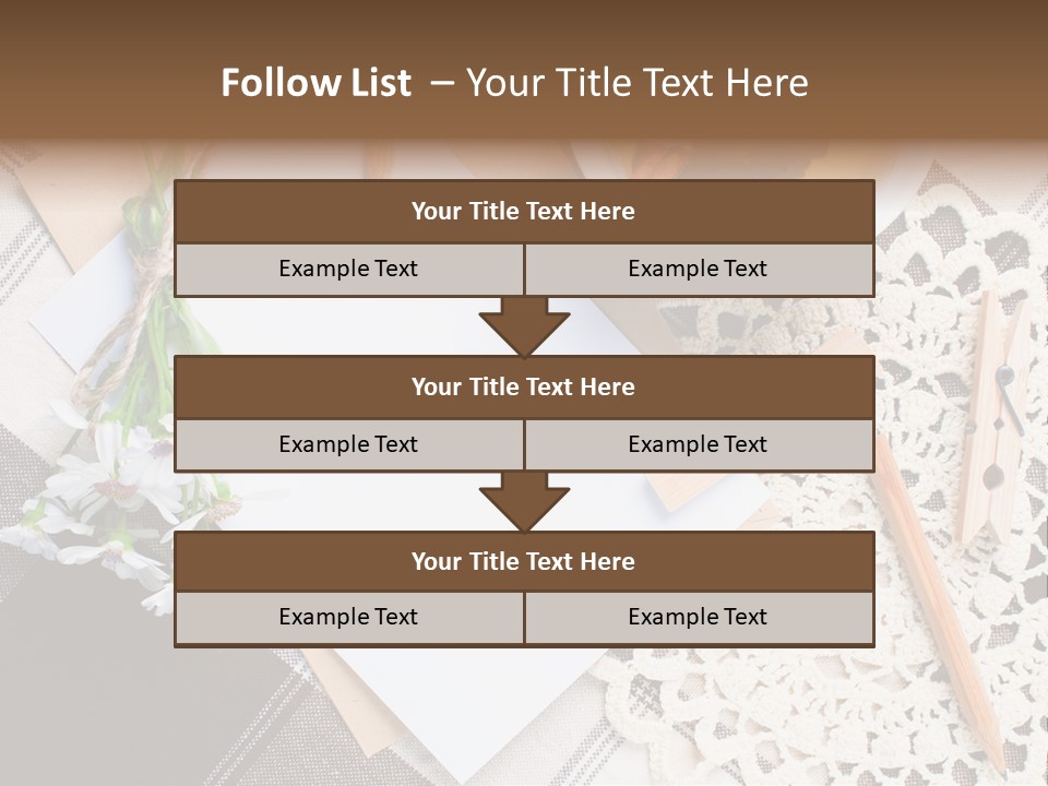 Beige Flowers Holiday PowerPoint Template