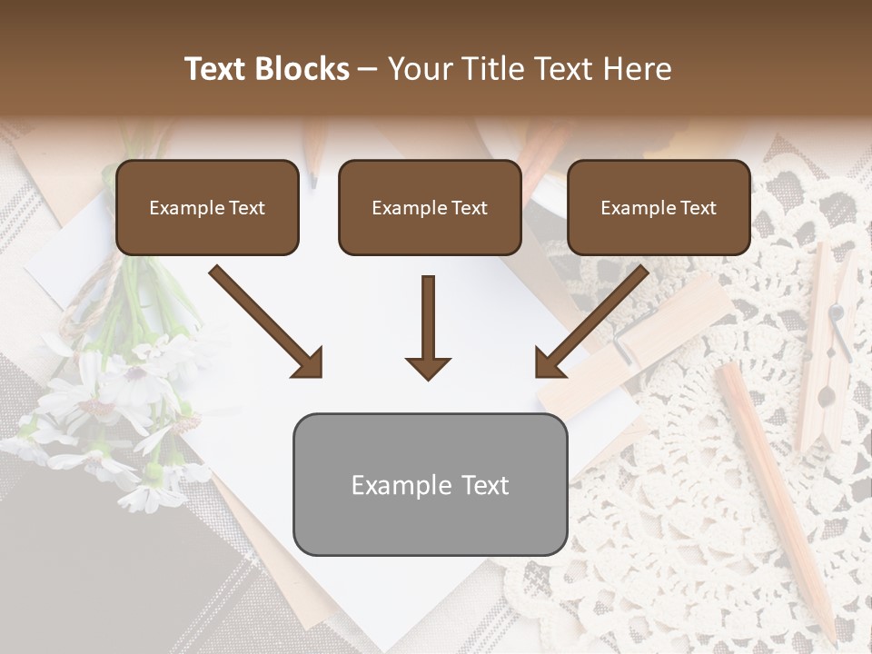 Beige Flowers Holiday PowerPoint Template