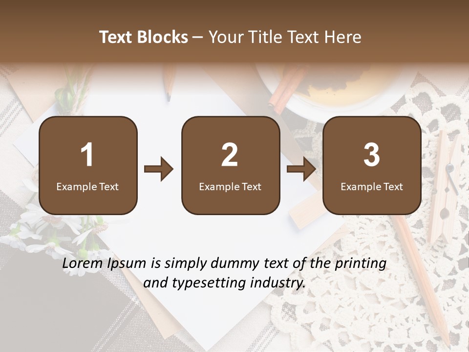 Beige Flowers Holiday PowerPoint Template