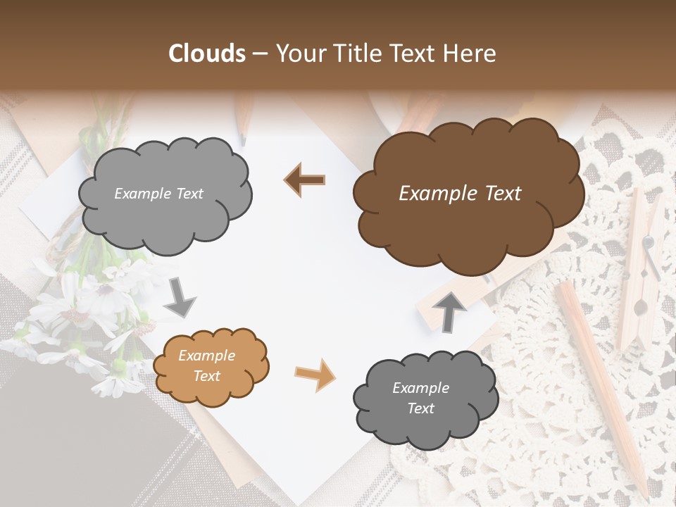 Beige Flowers Holiday PowerPoint Template