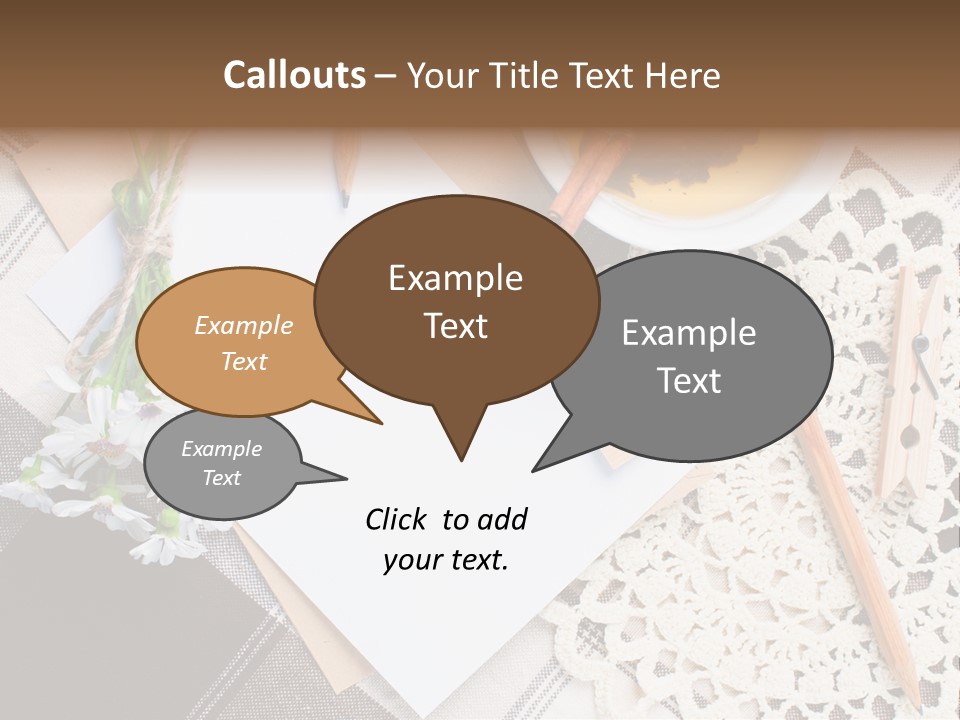 Beige Flowers Holiday PowerPoint Template