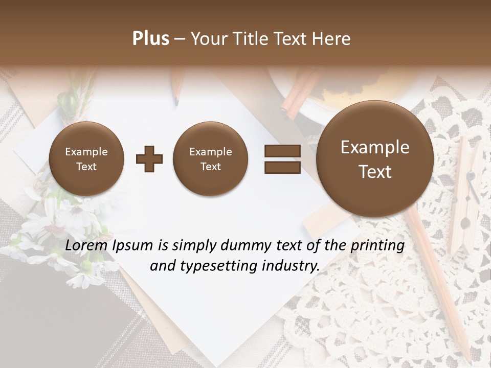 Beige Flowers Holiday PowerPoint Template