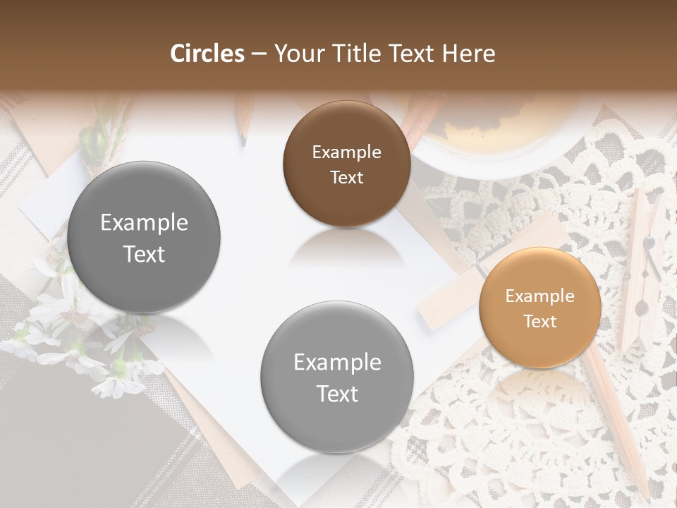 Beige Flowers Holiday PowerPoint Template