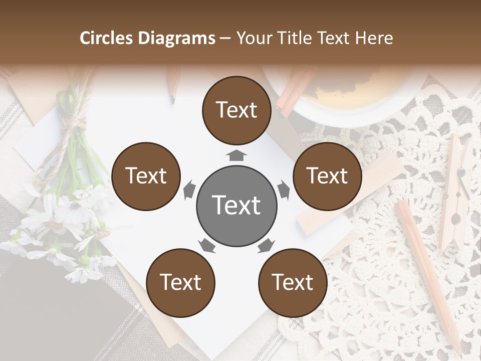 Beige Flowers Holiday PowerPoint Template