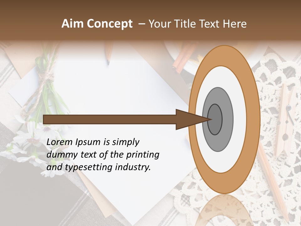 Beige Flowers Holiday PowerPoint Template