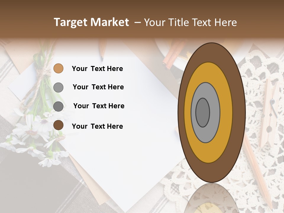 Beige Flowers Holiday PowerPoint Template