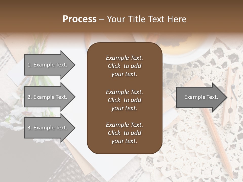 Beige Flowers Holiday PowerPoint Template