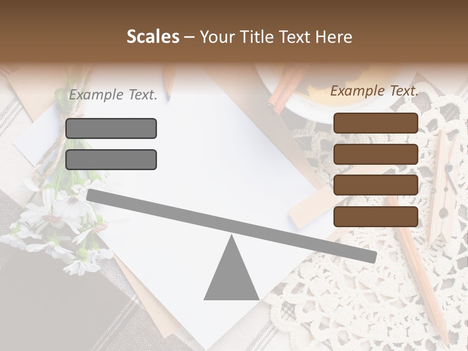 Beige Flowers Holiday PowerPoint Template