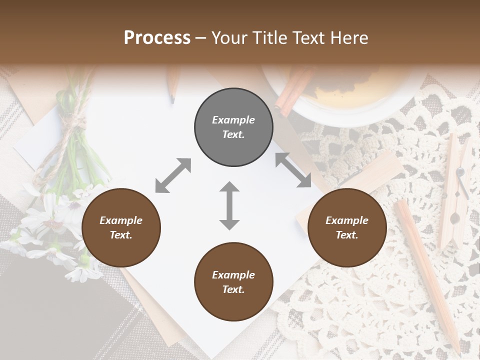 Beige Flowers Holiday PowerPoint Template