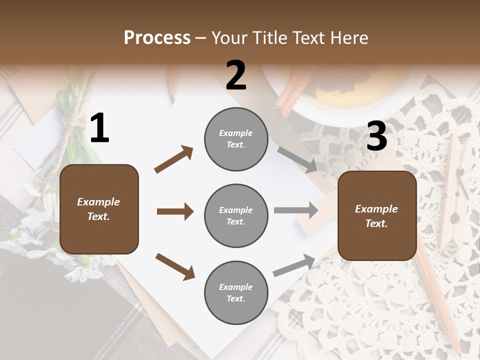 Beige Flowers Holiday PowerPoint Template