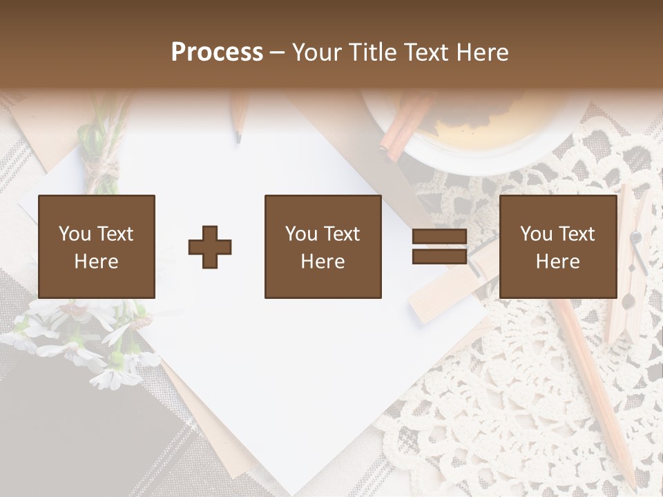 Beige Flowers Holiday PowerPoint Template