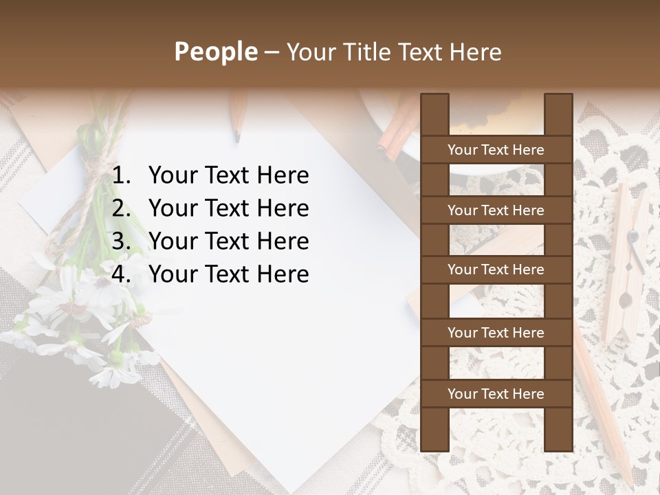 Beige Flowers Holiday PowerPoint Template