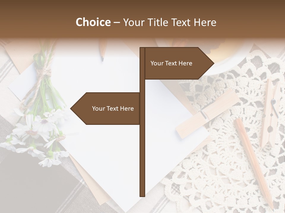 Beige Flowers Holiday PowerPoint Template