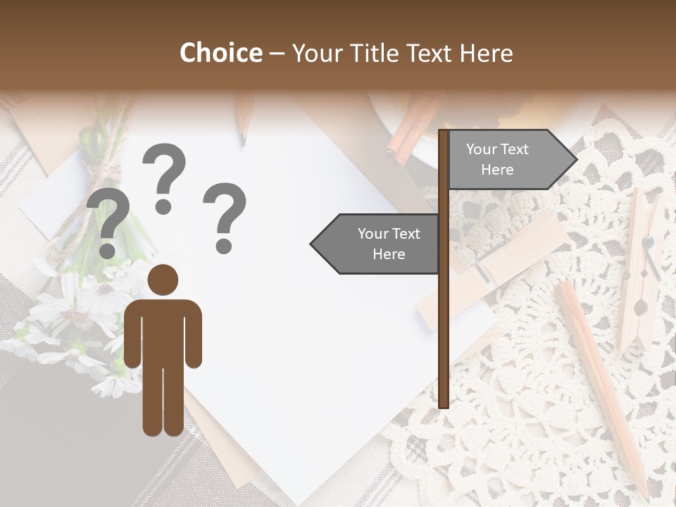 Beige Flowers Holiday PowerPoint Template