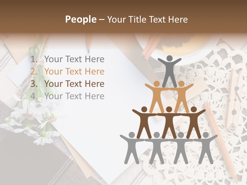 Beige Flowers Holiday PowerPoint Template