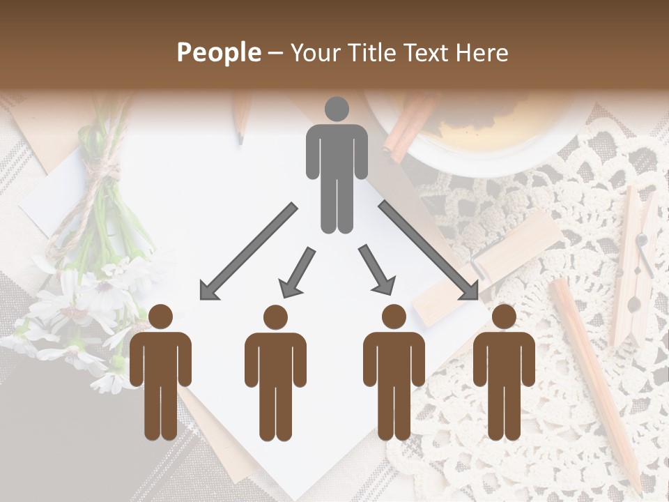 Beige Flowers Holiday PowerPoint Template