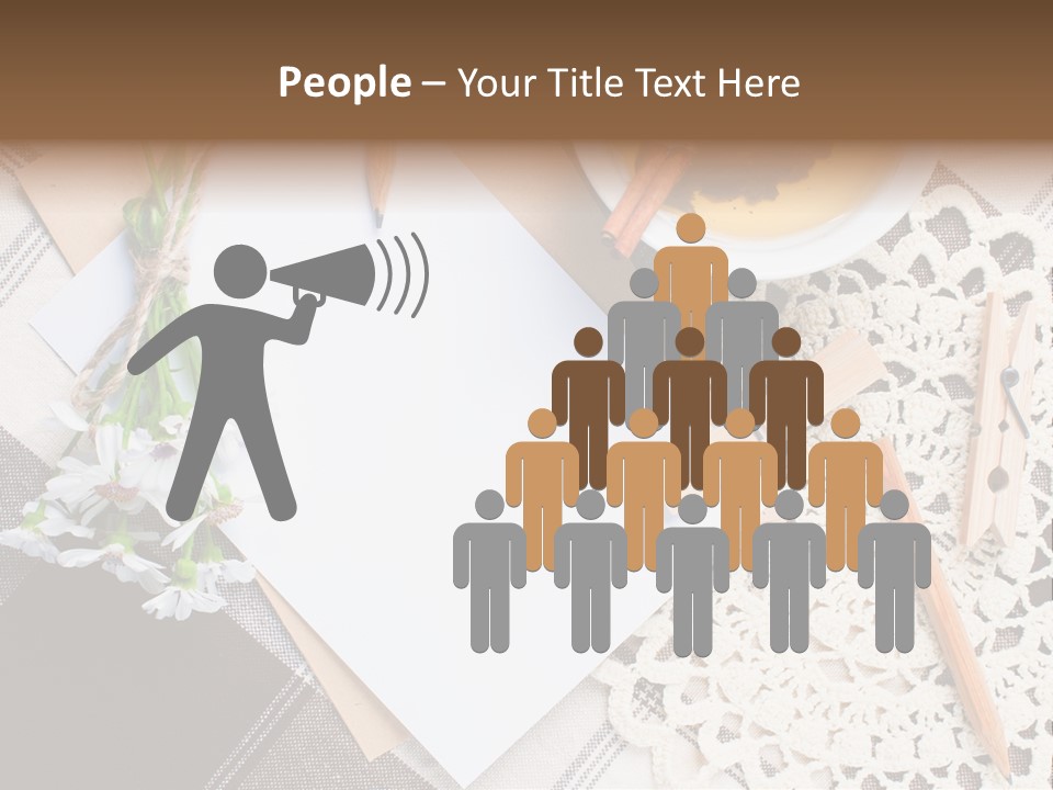 Beige Flowers Holiday PowerPoint Template