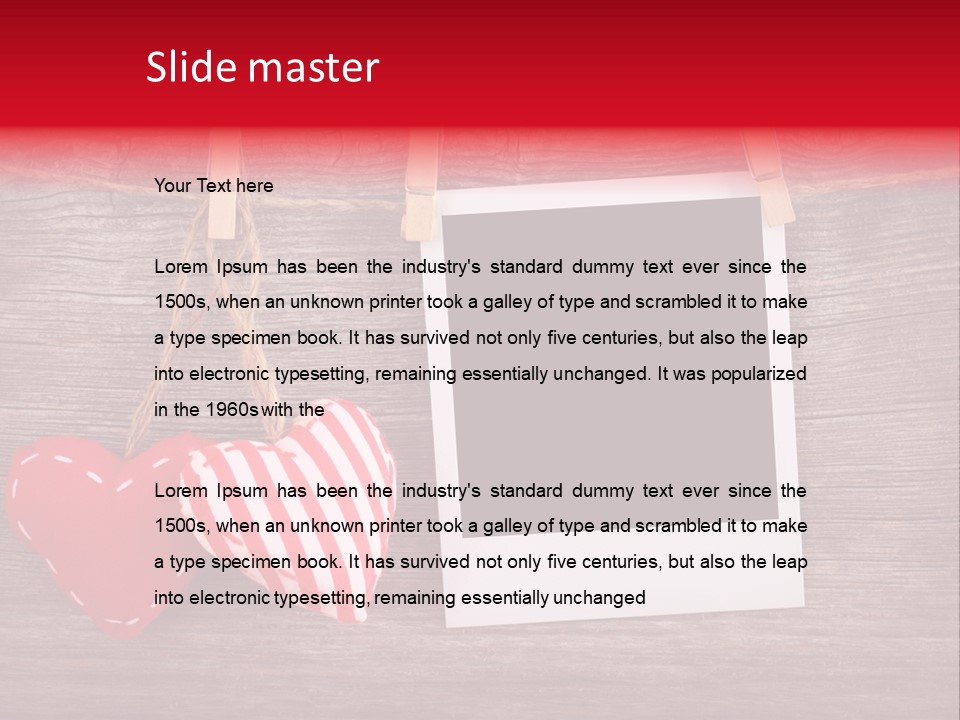 Wood Copy Love PowerPoint Template