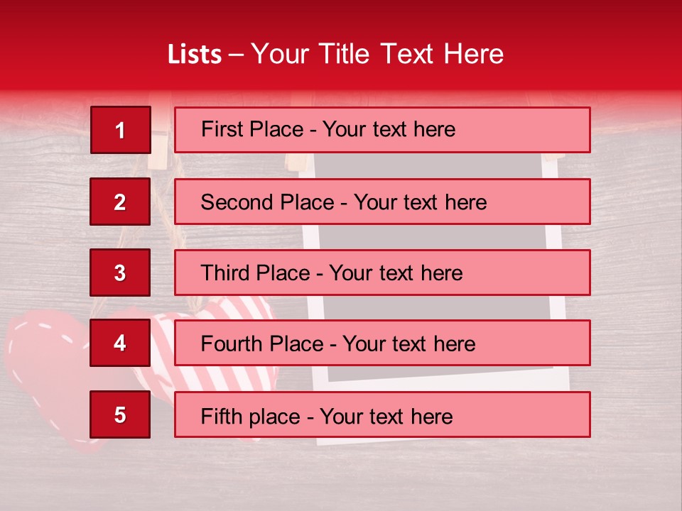 Wood Copy Love PowerPoint Template