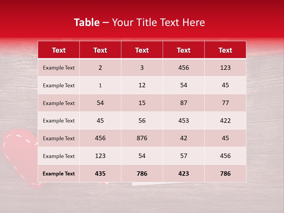 Wood Copy Love PowerPoint Template