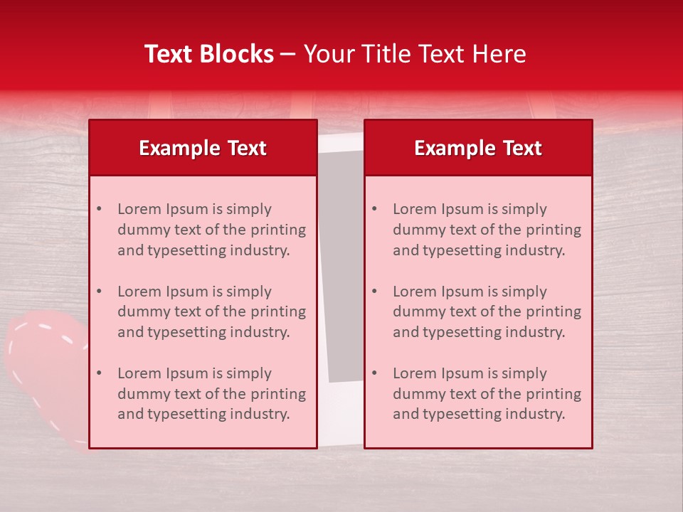 Wood Copy Love PowerPoint Template