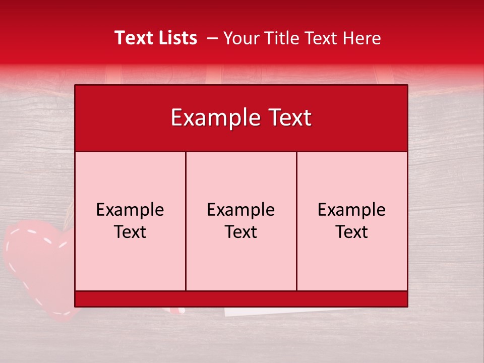 Wood Copy Love PowerPoint Template