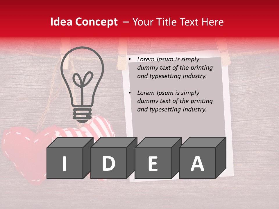 Wood Copy Love PowerPoint Template