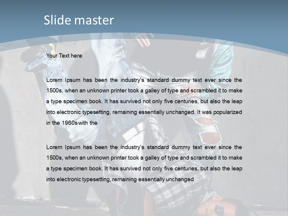 Youthful People Clothing PowerPoint Template