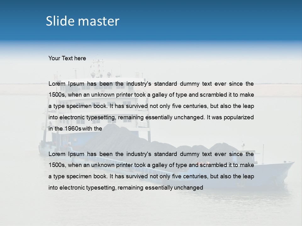 Freight China Heavy PowerPoint Template