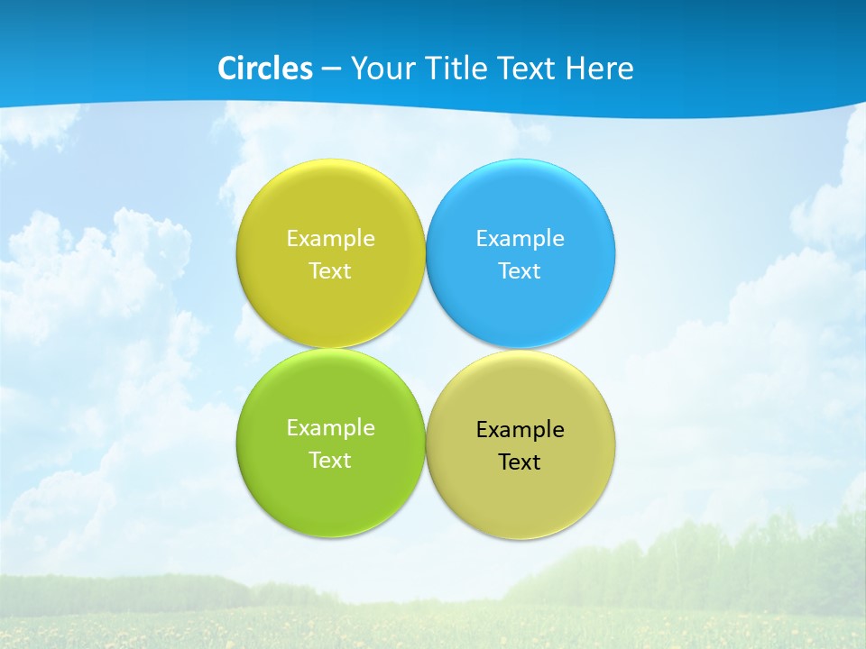 Sunlight Lush Pasture PowerPoint Template