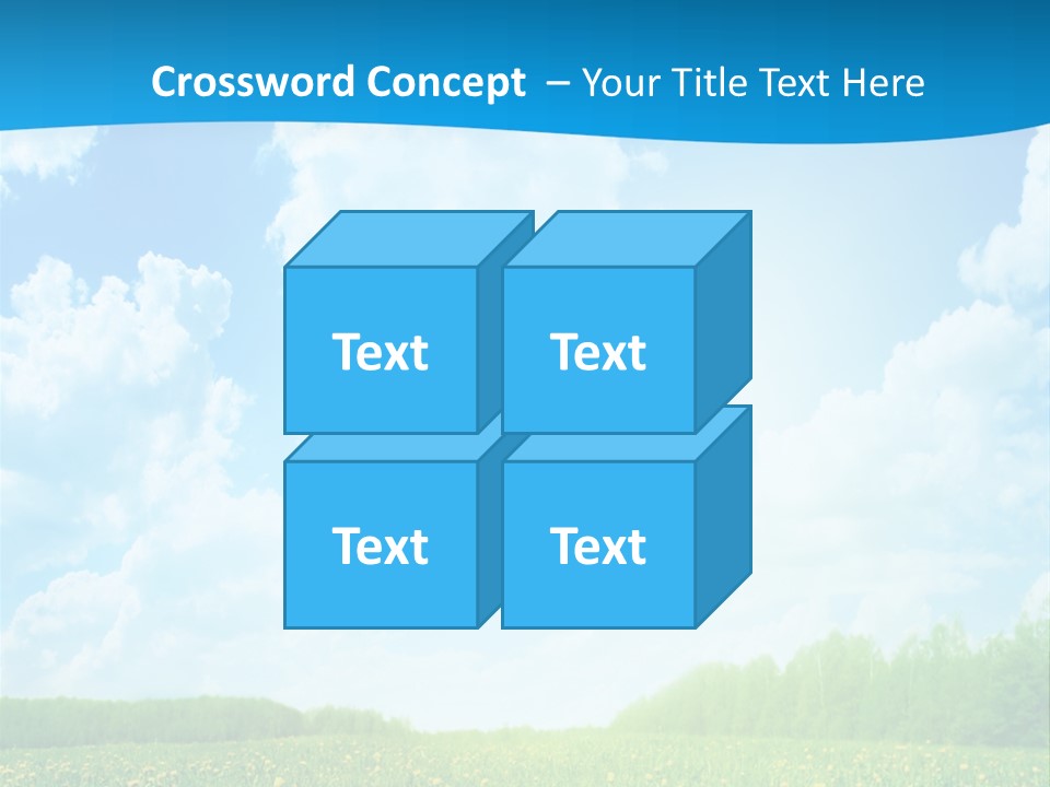 Sunlight Lush Pasture PowerPoint Template