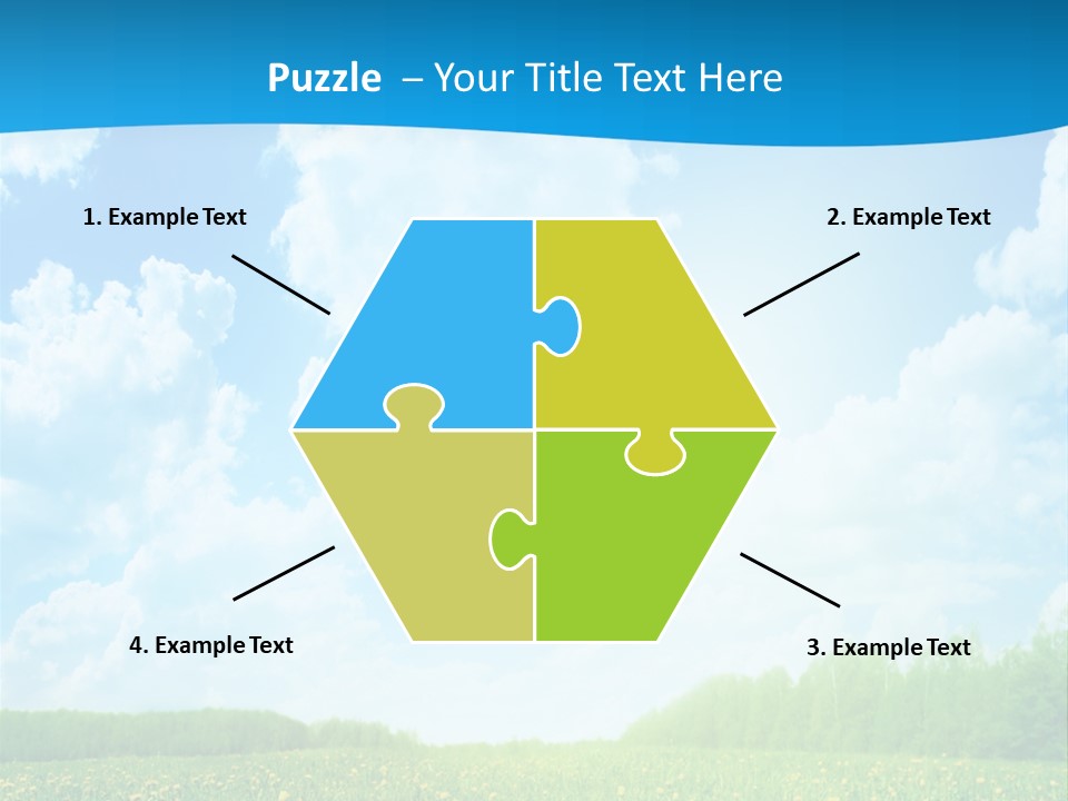 Sunlight Lush Pasture PowerPoint Template