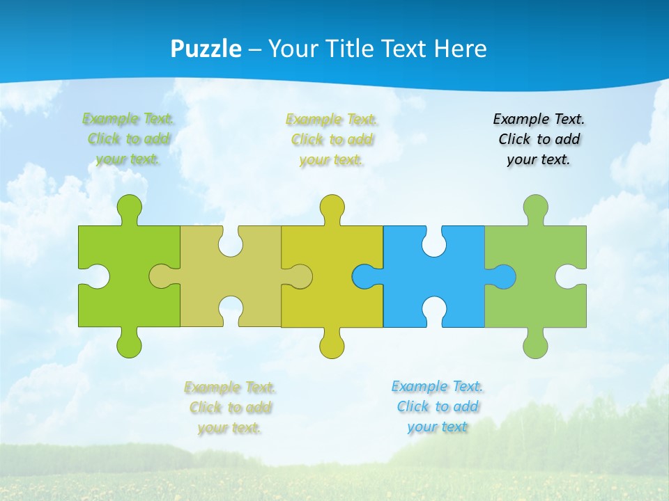 Sunlight Lush Pasture PowerPoint Template