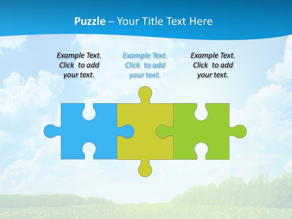 Sunlight Lush Pasture PowerPoint Template