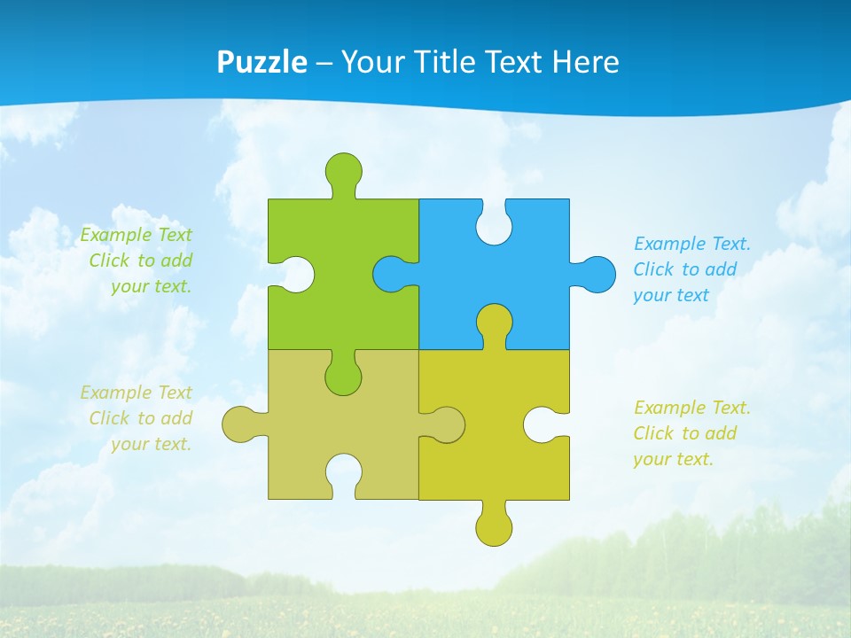 Sunlight Lush Pasture PowerPoint Template