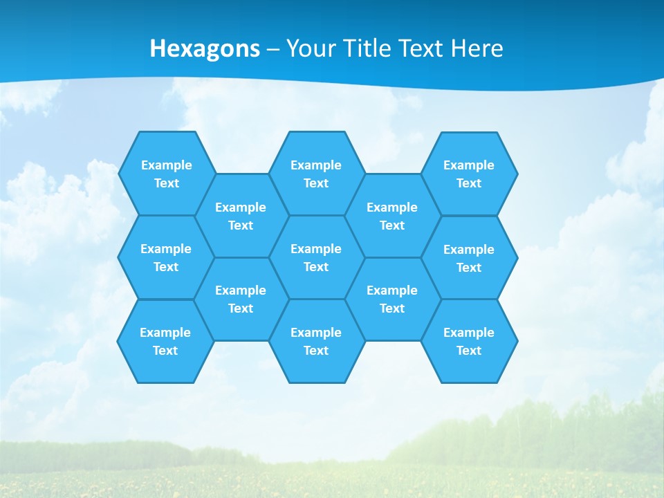 Sunlight Lush Pasture PowerPoint Template