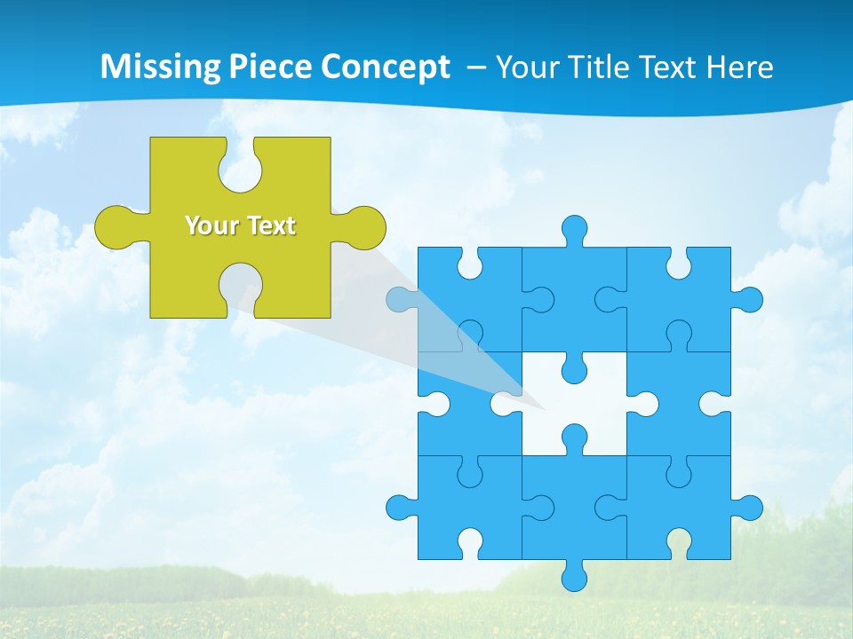 Sunlight Lush Pasture PowerPoint Template