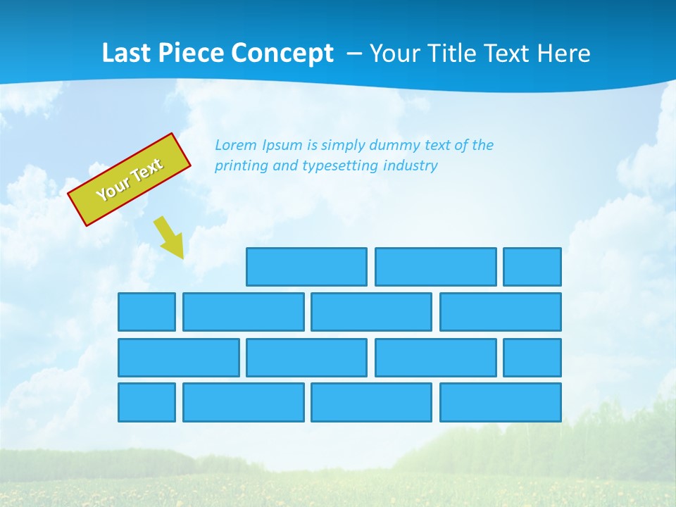 Sunlight Lush Pasture PowerPoint Template