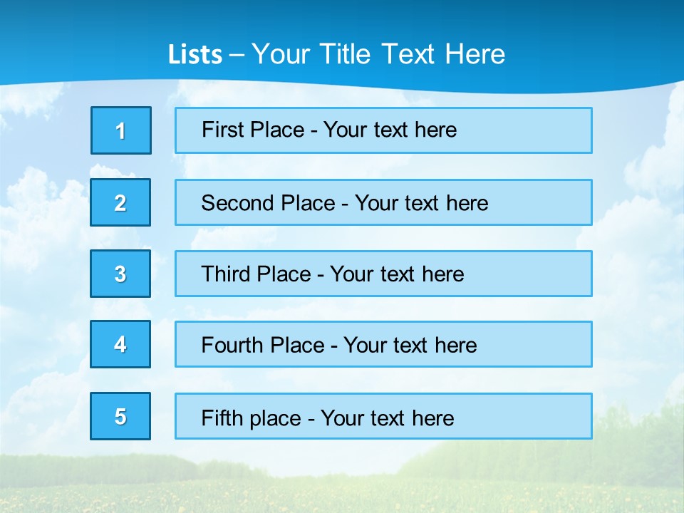 Sunlight Lush Pasture PowerPoint Template